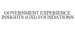 GOVERNMENT EXPERIENCE INSIGHTS (GXI) FOUNDATIONS