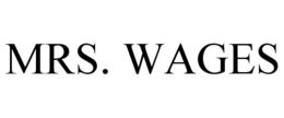 MRS. WAGES