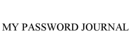 MY PASSWORD JOURNAL